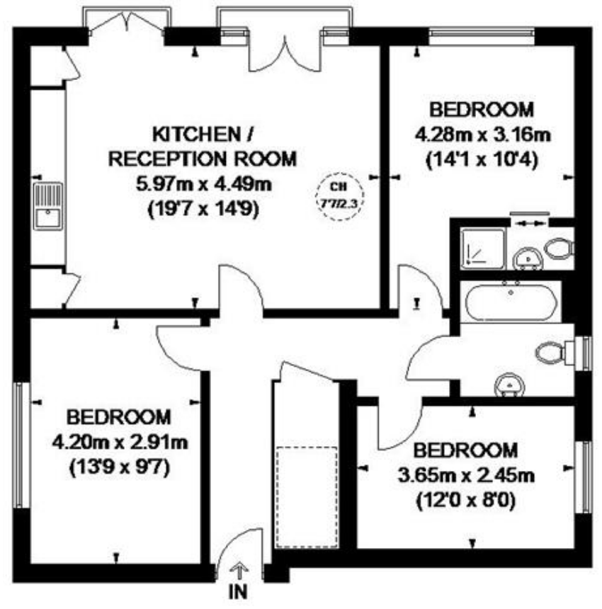 3 Bedroom To Rent in N2